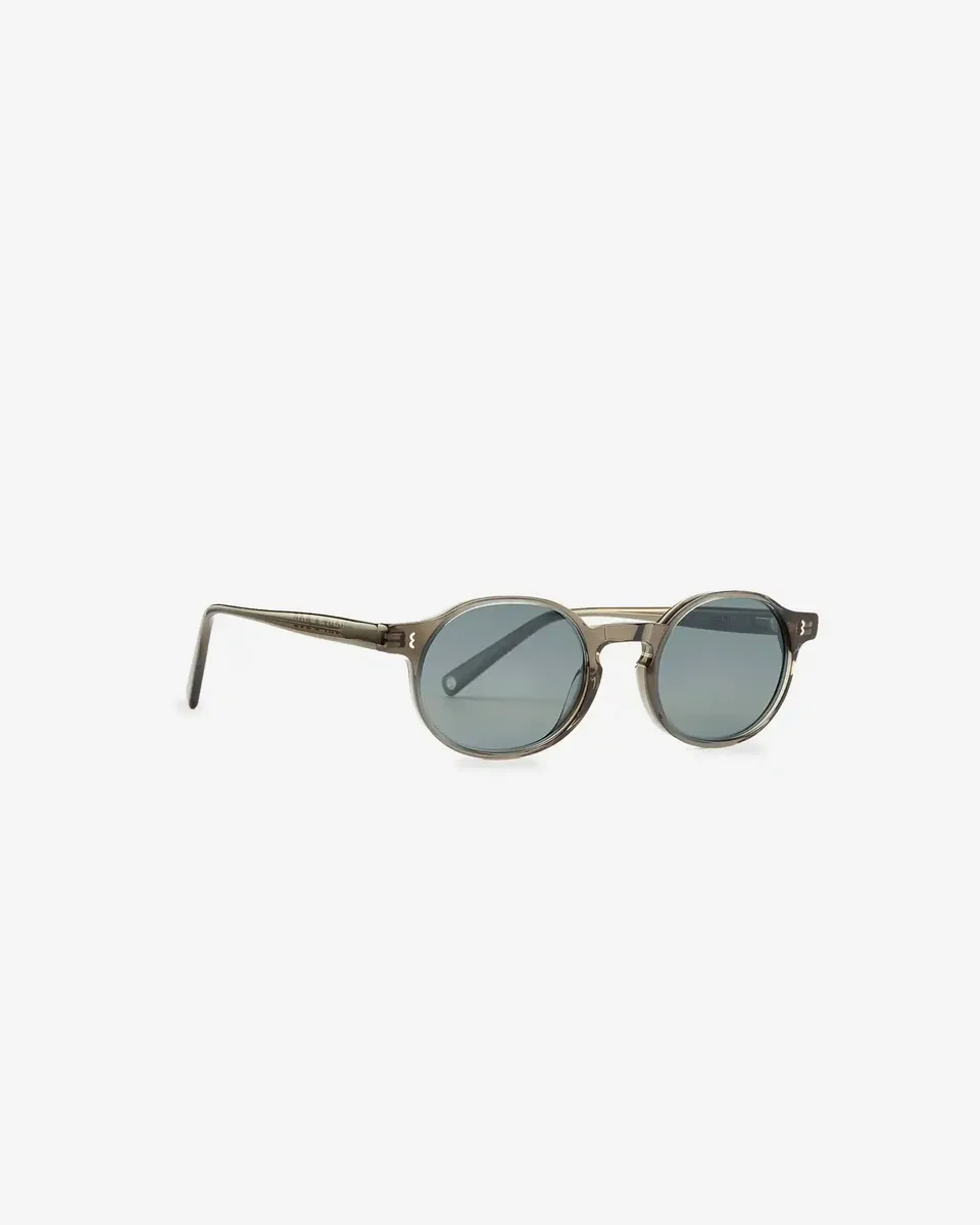 Eight and Bob Finch solbriller grå rund retro acetat