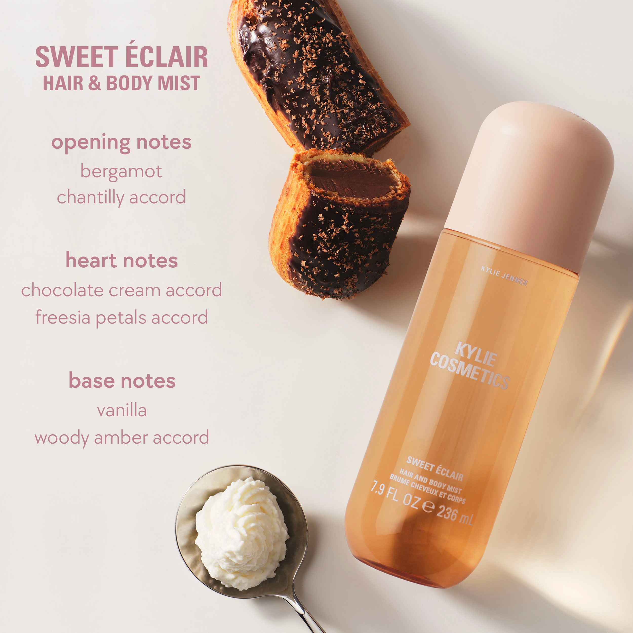 Kylie Fragrance Sweet Éclair hår- og bodymist 100 ml søt