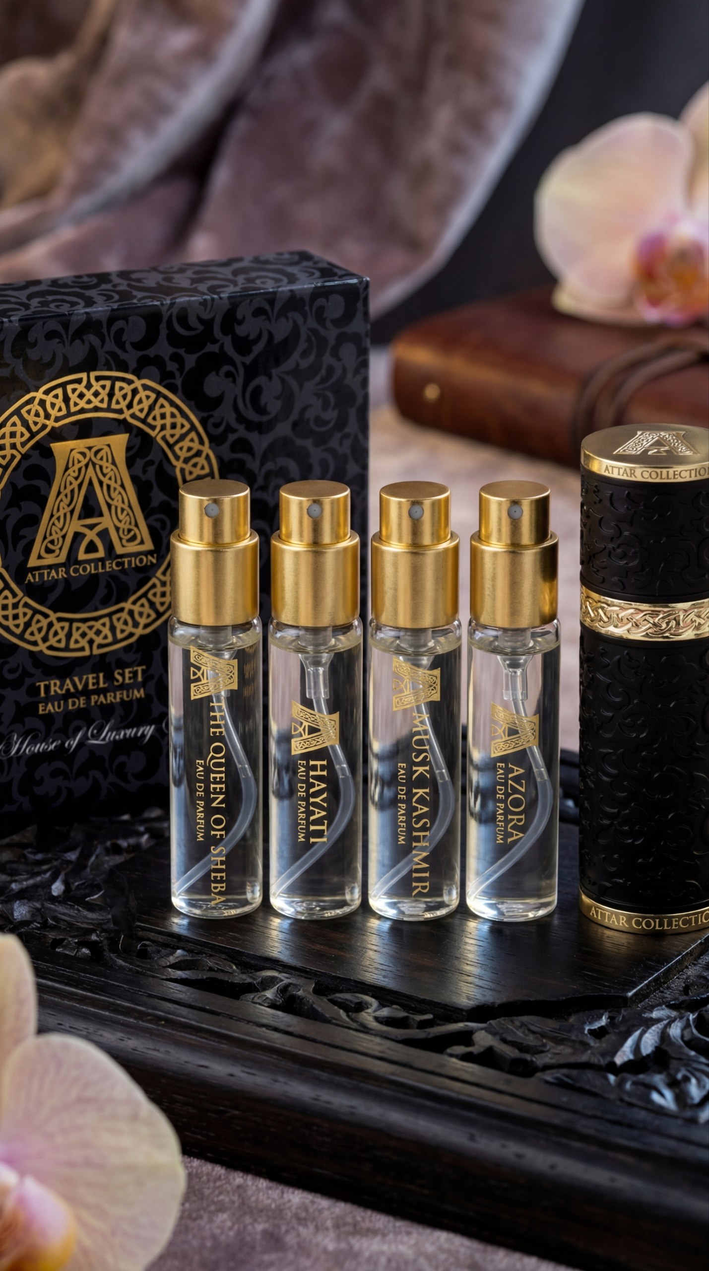 Attar Collection Travel Set reisesett 4x8ml svart etui