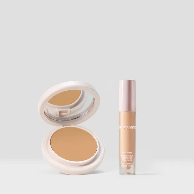 Kylie Natural Blur pudderfoundation concealer sminkesett duo talcfri