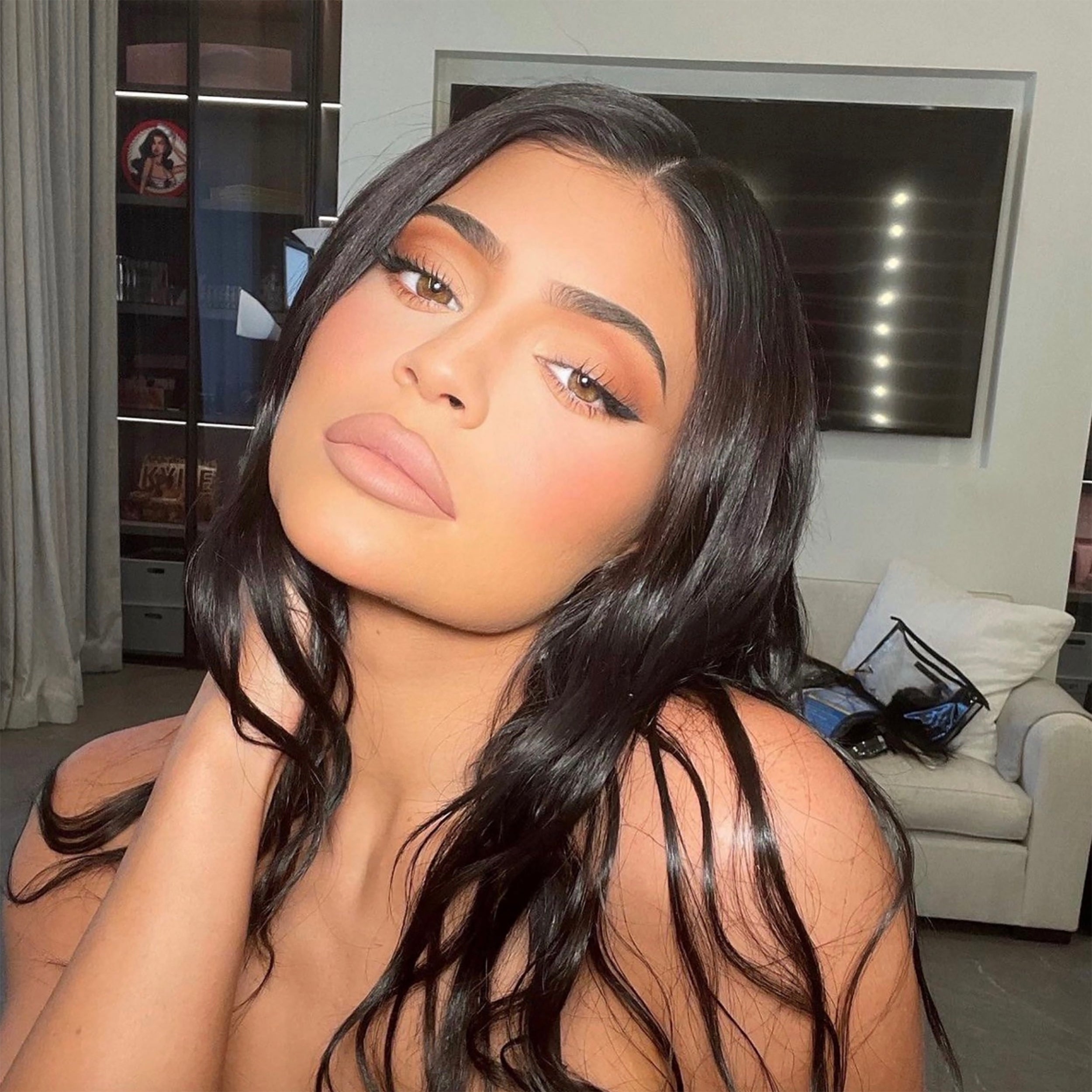 Kylie Fragrance Kyliner Brush Tip eyeliner penn svart vanntett