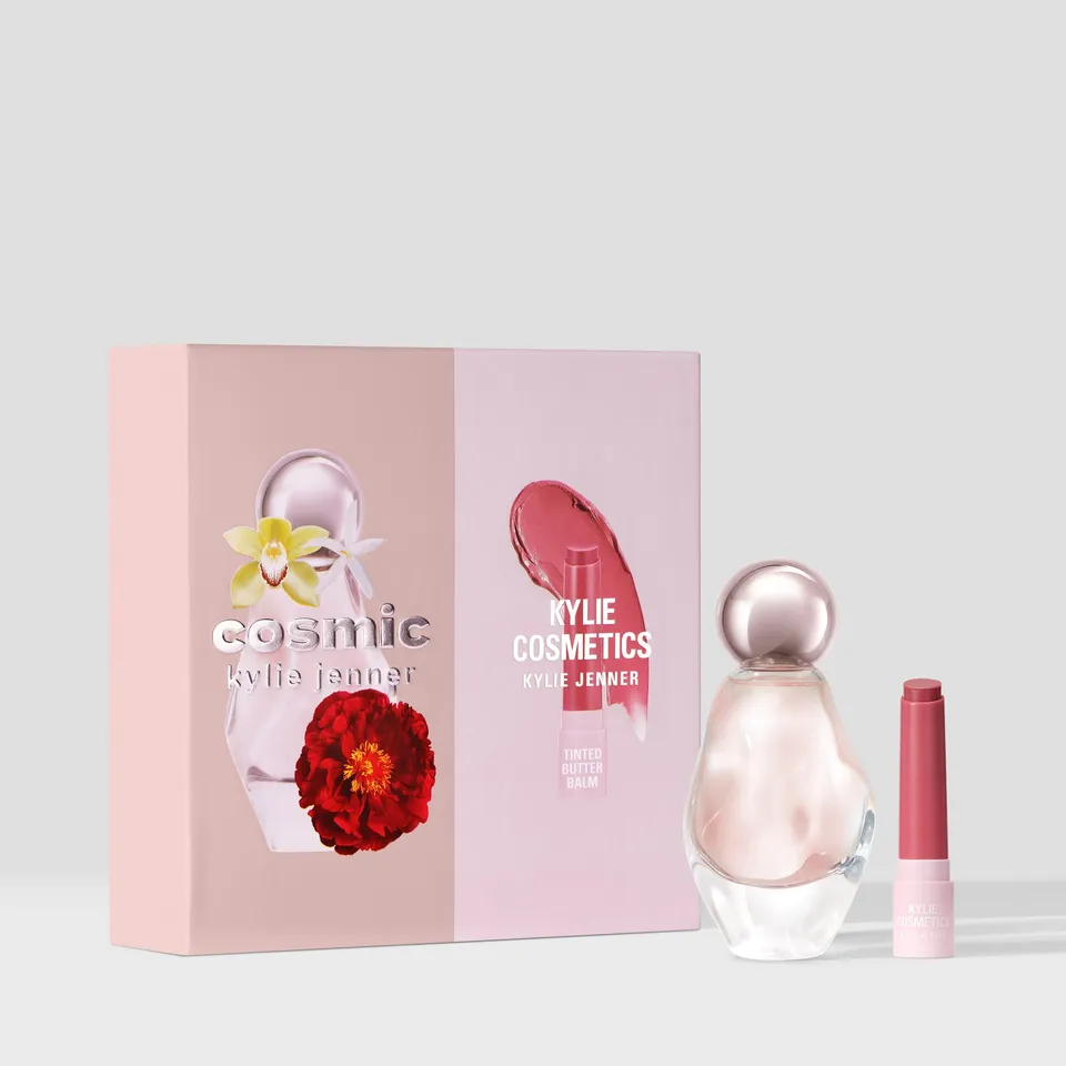 Kylie Cosmic 50 ml parfyme gavesett med balm søt ravduft